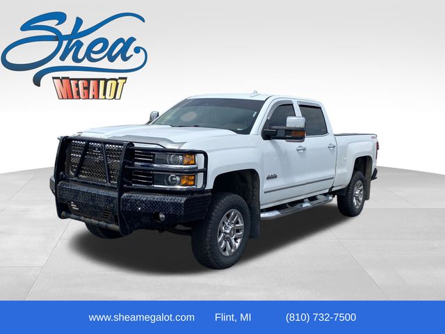 White 2016 Chevrolet Silverado 2500HD High Country Crew Cab 4WD Pickup Truck Four-Wheel Drive 6-Speed Automatic Overdrive