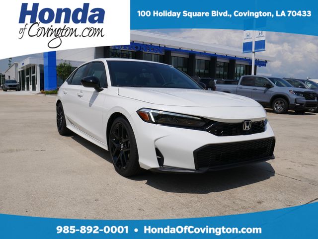 White 2026 Honda Civic Sedan Front-Wheel Drive Continuously Variable Transmission