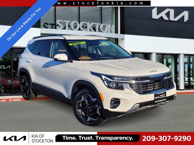 Snow White Pearl 2024 Kia Seltos SUV / Crossover Front-Wheel Drive Continuously Variable Transmission