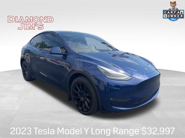 Blue 2023 Tesla Model Y Long Range AWD SUV / Crossover All-Wheel Drive 1-Speed Automatic