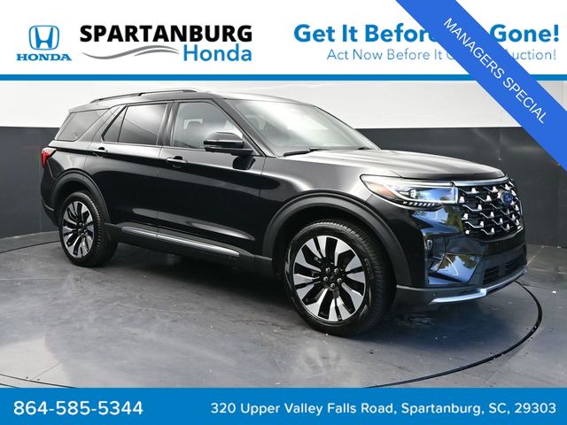 Black Metallic 2025 Ford Explorer SUV / Crossover All-Wheel Drive Automatic
