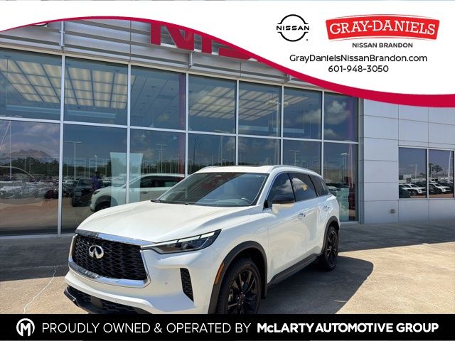 Majestic White 2023 INFINITI QX60 Luxe AWD SUV / Crossover All-Wheel Drive 9-Speed Automatic