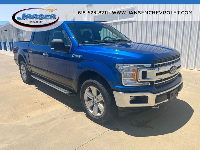 Lightning Blue 2018 Ford F-150 Pickup Truck Four-Wheel Drive Automatic