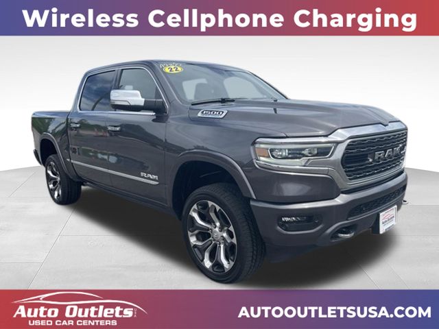 Gray (Granite Crystal Metallic Clearcoat) 2022 RAM 1500 Pickup Truck Four-Wheel Drive 8-Speed Automatic