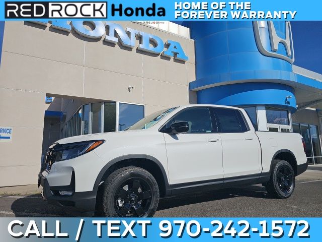 Platinum White Pearl 2026 Honda Ridgeline Black Edition AWD Pickup Truck All-Wheel Drive 9-Speed Automatic