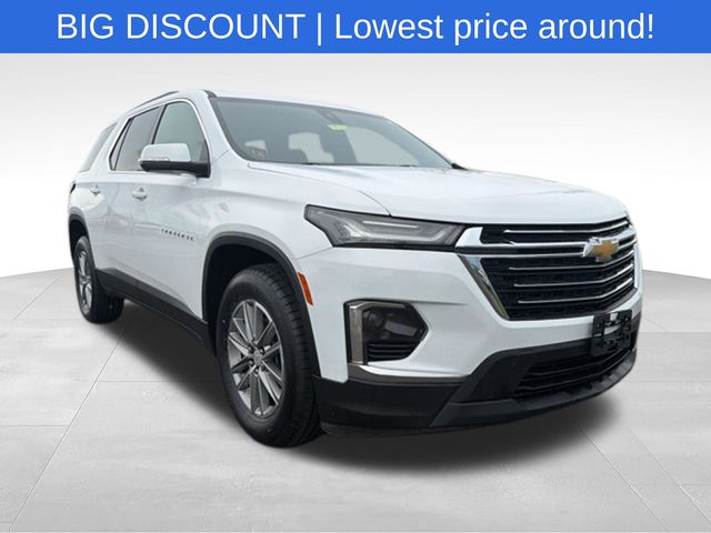 Summit White 2023 Chevrolet Traverse SUV / Crossover Four-Wheel Drive 9-Speed Automatic