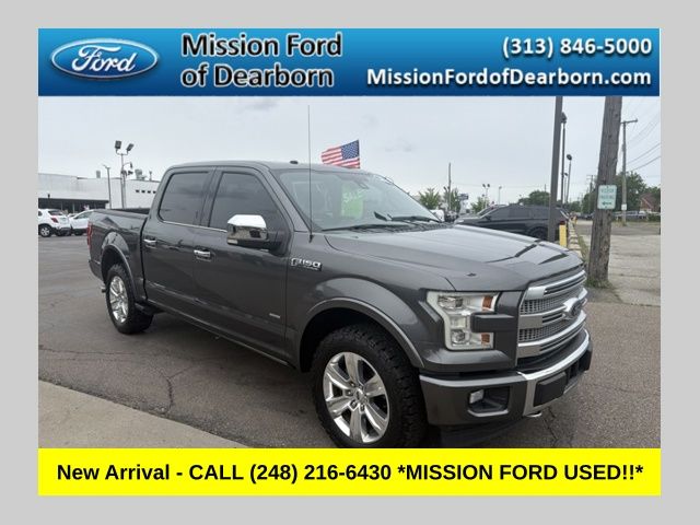 Gray 2017 Ford F-150 Pickup Truck Four-Wheel Drive Automatic
