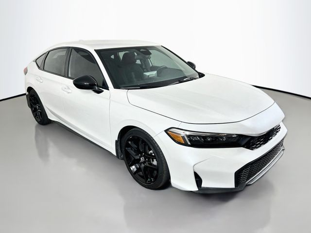 Platinum White Pearl 2025 Honda Civic Hatchback Hatchback Front-Wheel Drive Continuously Variable Transmission