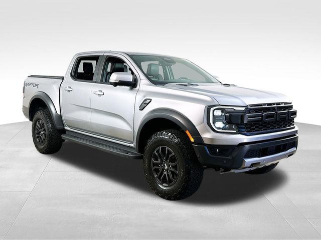 Silver Metallic 2024 Ford Ranger Raptor SuperCrew 4WD Pickup Truck Four-Wheel Drive Automatic