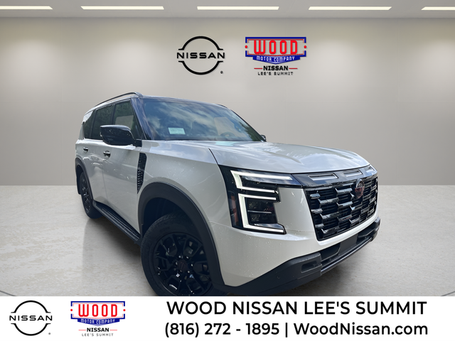 Aspen White/Super Black 2026 Nissan Armada SUV / Crossover Four-Wheel Drive 9-Speed Automatic