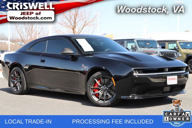 Diamond Black Crystal Pearlcoat 2024 Dodge Charger Daytona Scat Pack AWD Coupe All-Wheel Drive 1-Speed Automatic