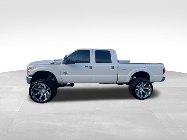 2014 White Platinum Clearcoat Metallic Ford F-250SD Platinum 4X4 Truck