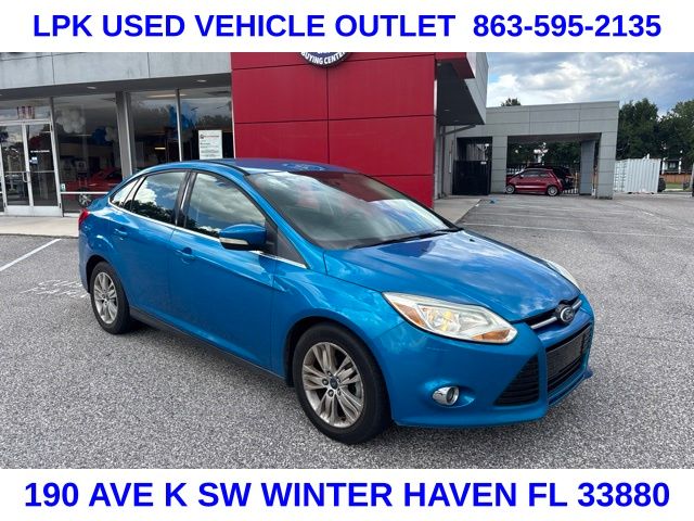 Blue Candy 2012 Ford Focus SEL Sedan Front-Wheel Drive 6-Speed Automatic