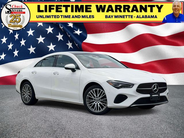 Polar White 2025 Mercedes-Benz CLA Coupe Front-Wheel Drive 8-Speed Dual Clutch
