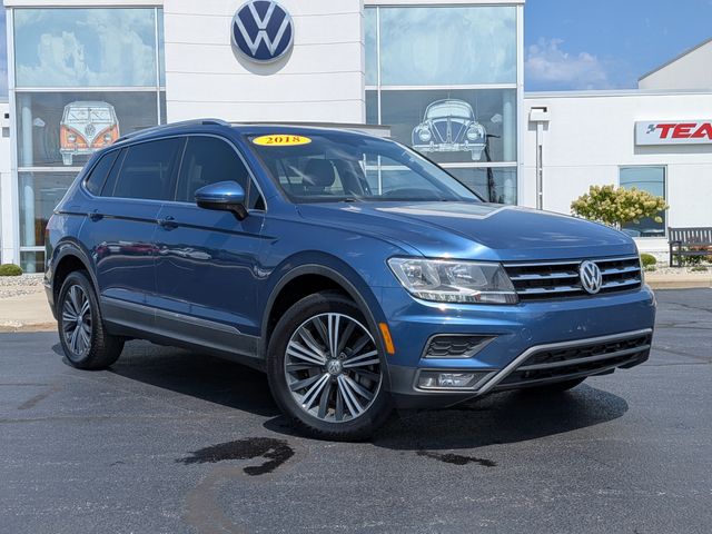 Blue Metallic 2018 Volkswagen Tiguan SUV / Crossover All-Wheel Drive 8-Speed Automatic