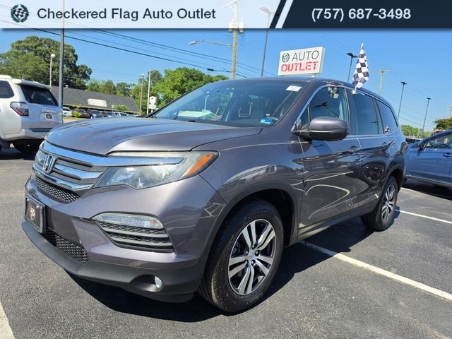 Gray (Modern Steel Metallic) 2018 Honda Pilot EX-L FWD with Navigation SUV / Crossover Front-Wheel Drive 6-Speed Automatic