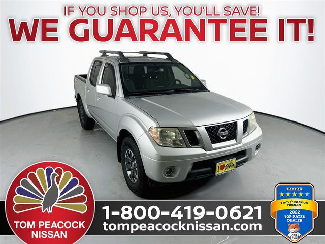Brilliant Silver 2016 Nissan Frontier PRO-4X Crew Cab 4WD Pickup Truck Four-Wheel Drive 5-Speed Automatic Overdrive