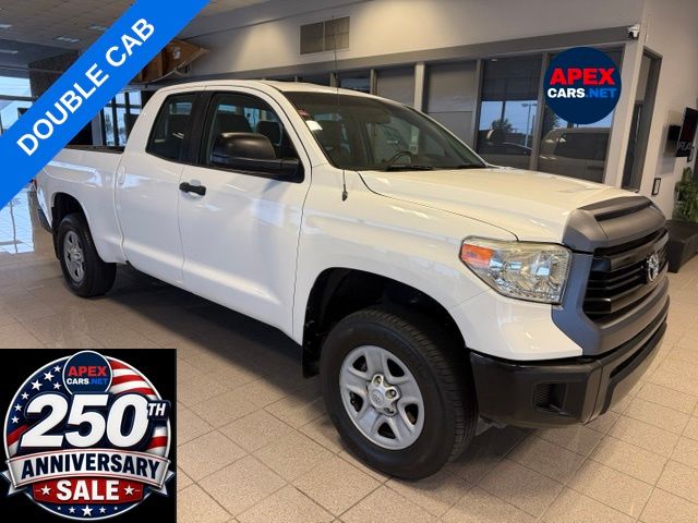 Super White 2014 Toyota Tundra SR Double Cab 4.0L Pickup Truck 4X2 5-Speed Automatic Overdrive