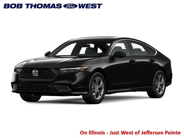Black 2024 Honda Accord Hybrid Sedan Front-Wheel Drive Continuously Variable Transmission