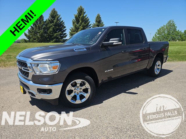 Gray (Granite Crystal Metallic Clearcoat) 2022 RAM 1500 Pickup Truck Four-Wheel Drive 8-Speed Automatic