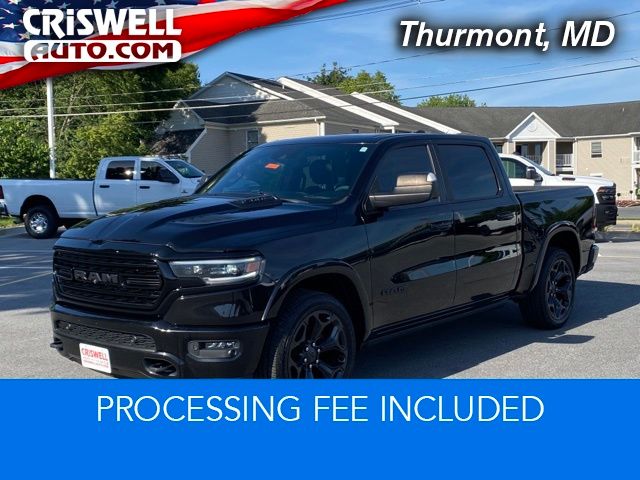 Diamond Black 2021 RAM 1500 Limited Crew Cab 4WD Pickup Truck Four-Wheel Drive 8-Speed Automatic