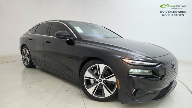Mythos Black Metallic 2025 Audi A6 e-tron Sportback quattro Prestige Sedan All-Wheel Drive Automatic