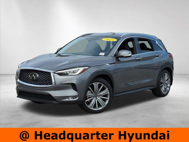 Gray (Graphite Shadow) 2021 INFINITI QX50 Sensory FWD SUV / Crossover Front-Wheel Drive Continuously Variable Transmission