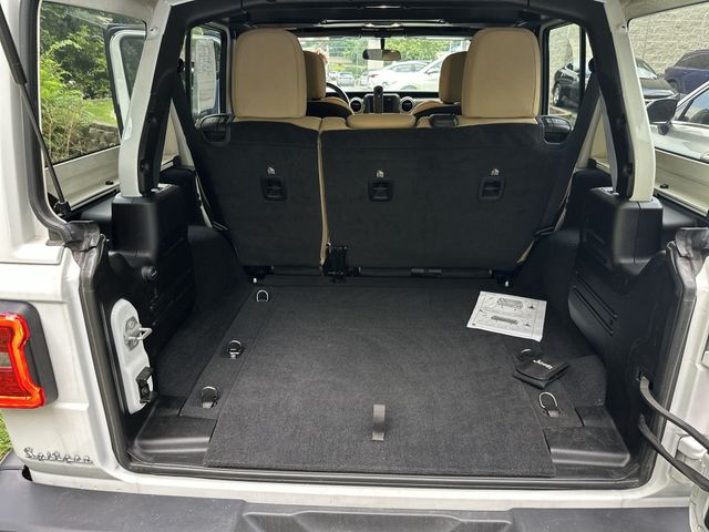 2021 Jeep Wrangler Unlimited Sahara White at Klick Lewis Buick Chevrolet