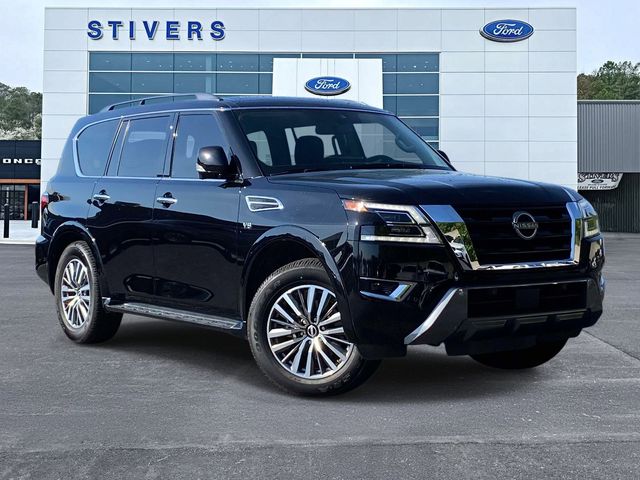 Super Black 2021 Nissan Armada SL RWD SUV / Crossover 4X2 7-Speed Automatic