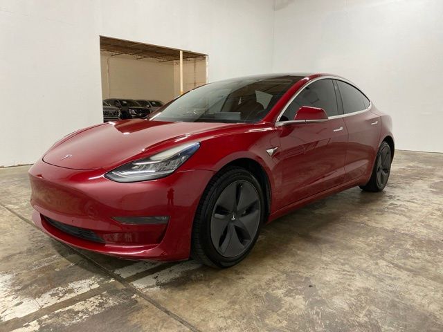Red Multi-Coat 2018 Tesla Model 3 Sedan Rear-Wheel Drive 1-Speed Automatic