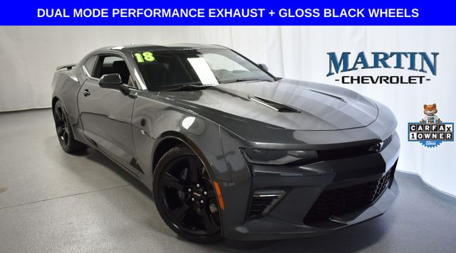 Nightfall Gray Metallic 2018 Chevrolet Camaro 1SS Coupe RWD Coupe Rear-Wheel Drive 8-Speed Automatic