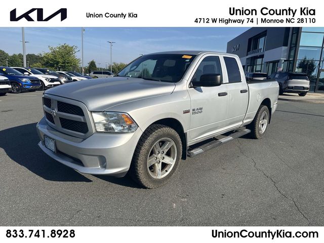 Bright Silver Clearcoat Metallic 2017 RAM 1500 Pickup Truck Four-Wheel Drive 8-Speed Automatic