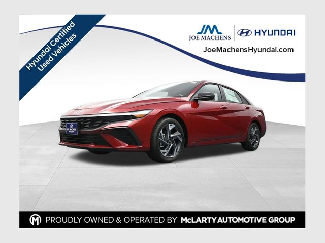 Ultimate Red 2025 Hyundai Elantra Sedan Front-Wheel Drive Continuously Variable Transmission