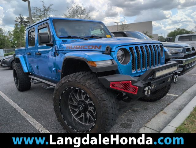 Hydro Blue Pearlcoat 2022 Jeep Gladiator Rubicon Crew Cab 4WD Pickup Truck Four-Wheel Drive 8-Speed Automatic