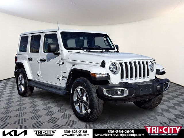Bright White Clearcoat 2021 Jeep Wrangler Unlimited Sahara 4WD SUV / Crossover Four-Wheel Drive 8-Speed Automatic