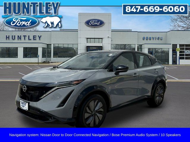 Boulder Gray Pearl/Black Diamond Pearl 2023 Nissan Ariya SUV / Crossover All-Wheel Drive Continuously Variable Transmission