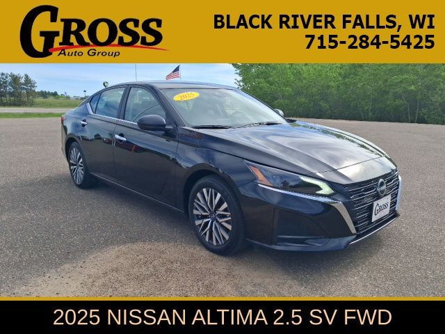 Super Black Clearcoat 2025 Nissan Altima Sedan Front-Wheel Drive Continuously Variable Transmission