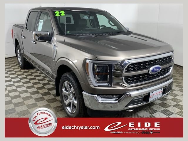 Stone Gray Metallic 2022 Ford F-150 Pickup Truck Four-Wheel Drive Automatic