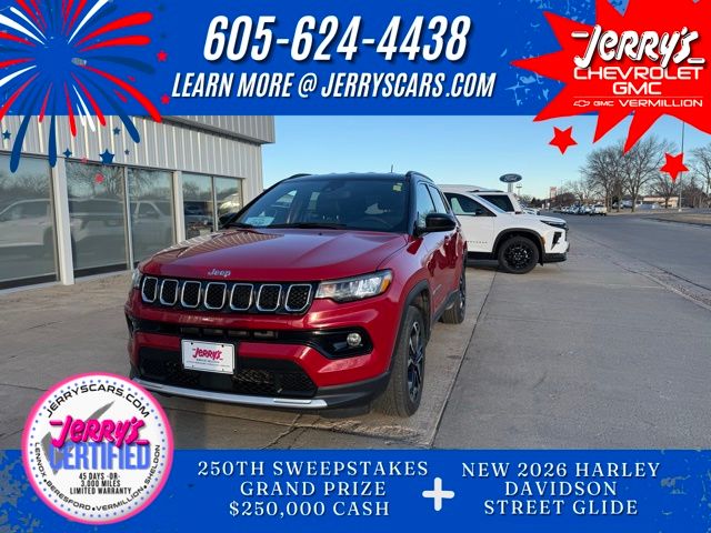 Red Hot Pearlcoat 2024 Jeep Compass Limited 4WD SUV / Crossover Four-Wheel Drive 8-Speed Automatic