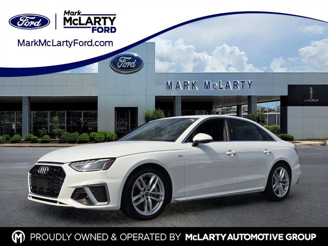 Glacier White Metallic 2024 Audi A4 Sedan All-Wheel Drive 7-Speed Automatic