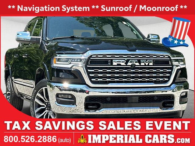 Diamond Black Crystal Pearlcoat 2026 RAM 1500 Pickup Truck Four-Wheel Drive 8-Speed Automatic