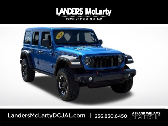 Hydro Blue Pearl Coat 2025 Jeep Wrangler Rubicon 4-Door 4WD SUV / Crossover Four-Wheel Drive 8-Speed Automatic