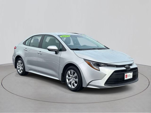 Classic Silver Metallic 2025 Toyota Corolla LE FWD Sedan Front-Wheel Drive Continuously Variable Transmission