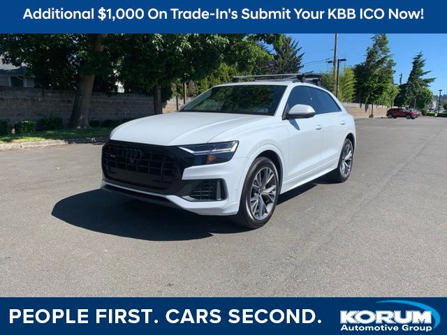 Glacier White 2021 Audi Q8 quattro Premium 55 TFSI SUV / Crossover All-Wheel Drive 8-Speed Automatic