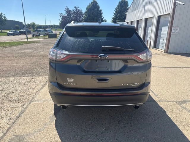 2016 Gray Ford Edge Titanium AWD SUV