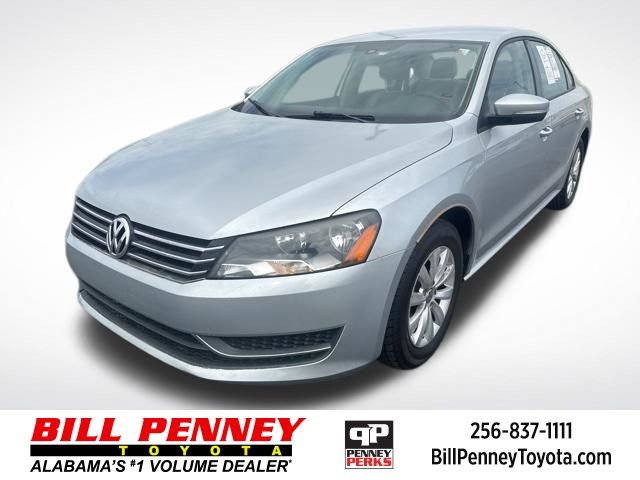 Reflex Silver Metallic 2014 Volkswagen Passat S 1.8 Sedan Front-Wheel Drive 6-Speed Automatic