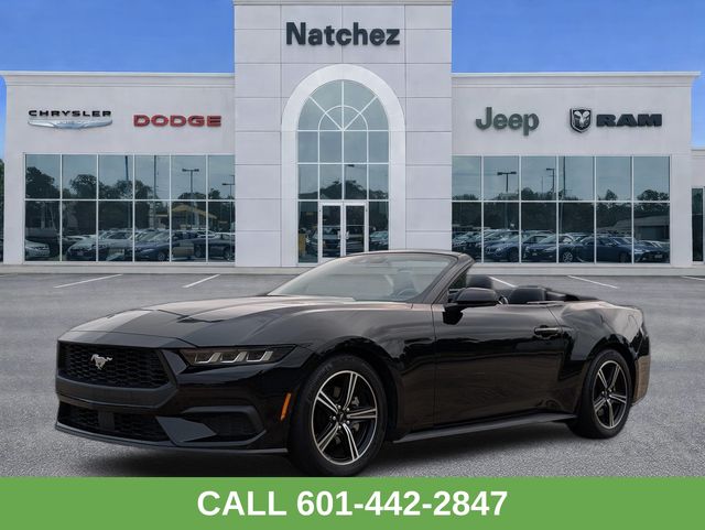 Shadow Black 2025 Ford Mustang Convertible Rear-Wheel Drive Automatic