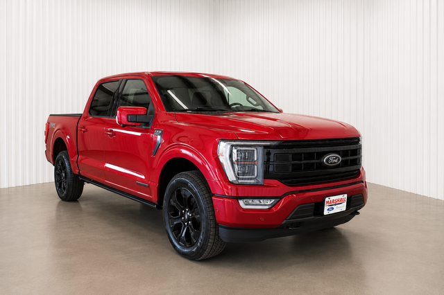 Red Metallic 2023 Ford F-150 Platinum SuperCrew 4WD Pickup Truck Four-Wheel Drive Automatic