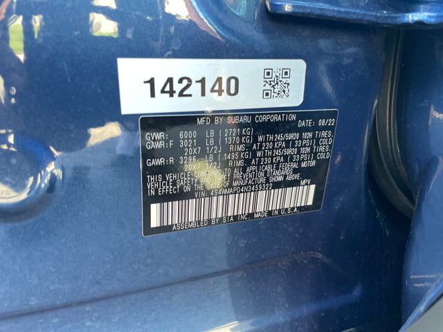 Used 2022 Subaru Ascent Limited 4D Sport Utility