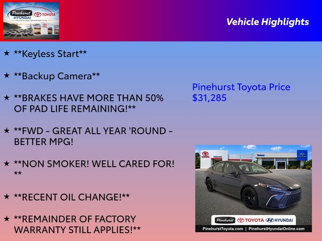 Used 2025 Toyota Camry Sedan